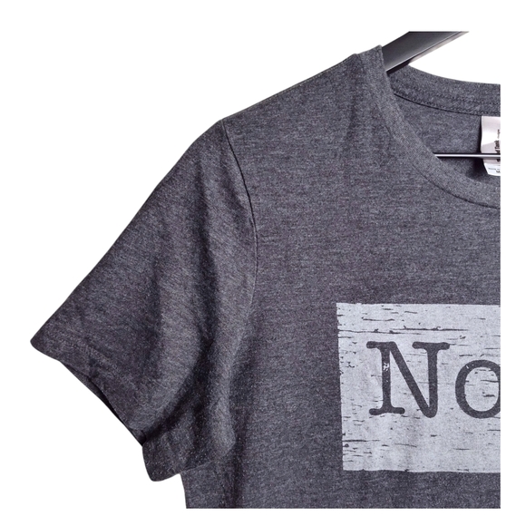 Thread Tank NOPE Womens Fashion Relaxed T-Shirt Charcoal Grey Size Medium - Picture 5 of 6